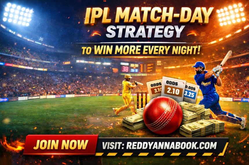 Reddy Anna Book ID IPL Match-Day Strategy to Win More Every Night